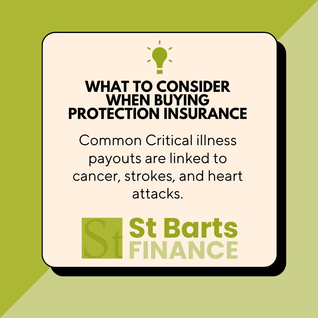 Stbartsfinance's tweet photo. Our Protection Insurance consideration of the week 
#cancer #stroke #heartattack #criticalillness #seriousillness https://t.co/X9FxC5sJlf