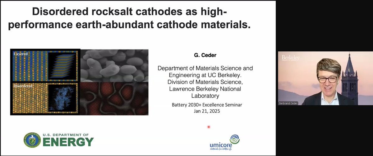 Leiting Zhang (@leitingzhang) on Twitter photo <a href="/2030Battery/">BATTERY 2030 +</a> Excellence seminar by <a href="/cedergroup/">Ceder Group</a> of the <a href="/UCBerkeley/">UC Berkeley</a>, titled "Disordered rocksalt cathodes as high-performance earth-abundant cathode materials." <a href="/2030Battery/">BATTERY 2030 +</a> Excellence seminar by <a href="/cedergroup/">Ceder Group</a> of the <a href="/UCBerkeley/">UC Berkeley</a>, titled "Disordered rocksalt cathodes as high-performance earth-abundant cathode materials."