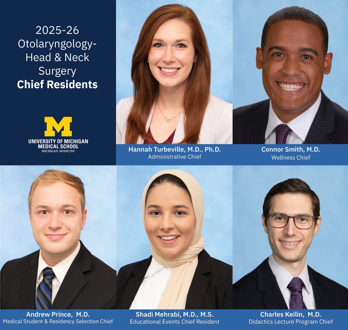 Michigan Otolaryngology (@umichoto) on Twitter photo Congratulations to our rising chief residents!🎉👏 <a href="/_shadiam/">Shadi Mehrabi, MD</a> <a href="/HannahRTurb/">Hannah Turbeville, MD, PhD</a> Congratulations to our rising chief residents!🎉👏 <a href="/_shadiam/">Shadi Mehrabi, MD</a> <a href="/HannahRTurb/">Hannah Turbeville, MD, PhD</a>