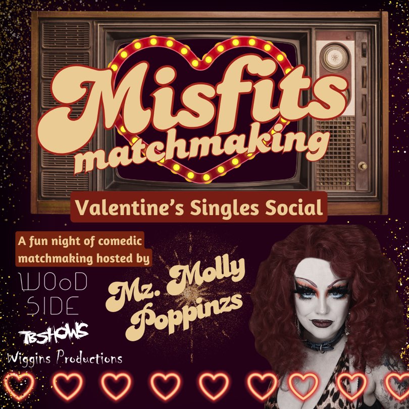WigginsPro's tweet photo. 💌 Single this LOVE Day?💋
Why not spend the night with us at Goods &amp; Co., where Cupid’s got a cheeky new game plan!💘

Who knows? You might leave with the love of your life—or at least the love of your night!

#misfitsmatchmaking #tbaydrag #thunderbay https://t.co/WoSPtZhQcV