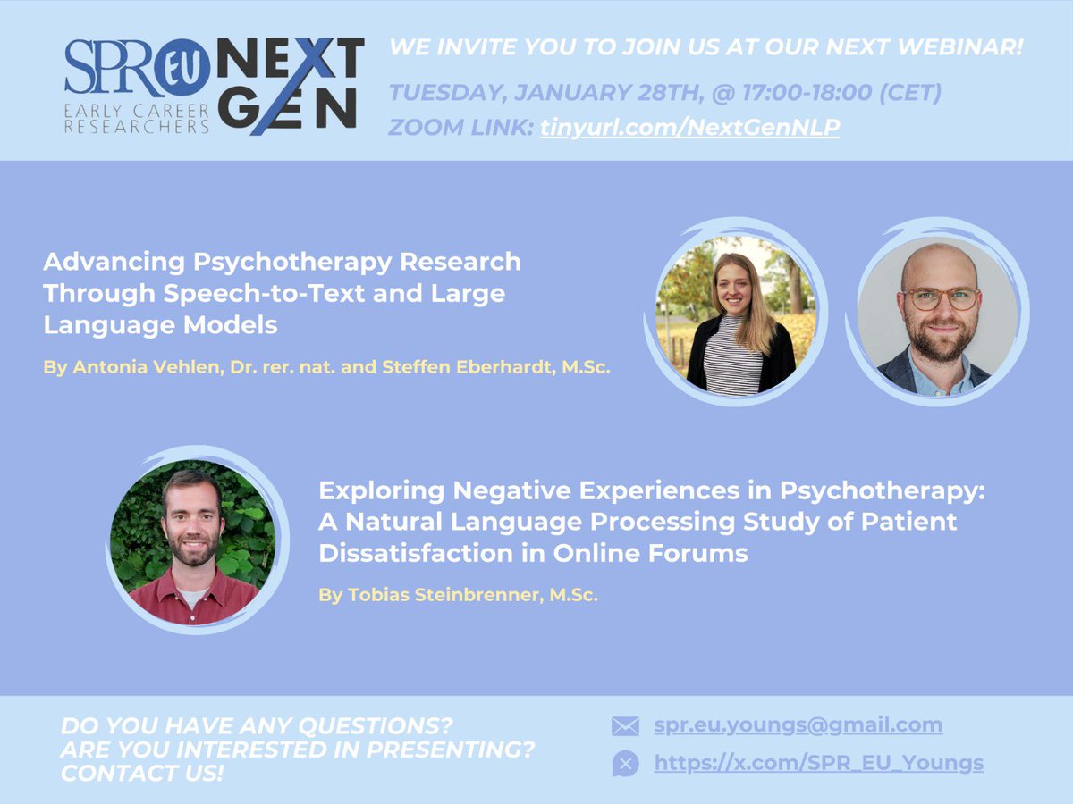 Join us online next Tuesday, January 28th at 17:00 CET to discuss speech-to-text, large language models, and natural language processing! 

tinyurl.com/NextGenNLP