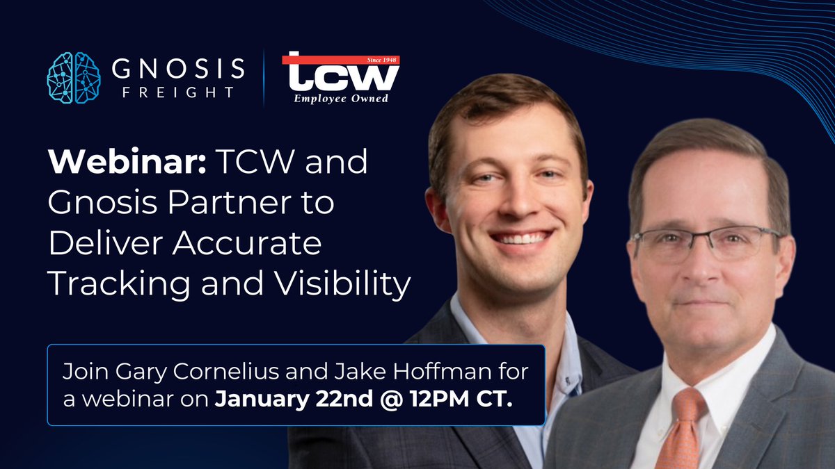 Don't forget to register for tomorrow's webinar with our CTO, Jake Hoffman, and TCW VP of Business Development, Gary Cornelius, discussing how Gnosis is helping deliver exciting new solutions to TCW and their customers.

Register here: hubs.ly/Q032gMbG0