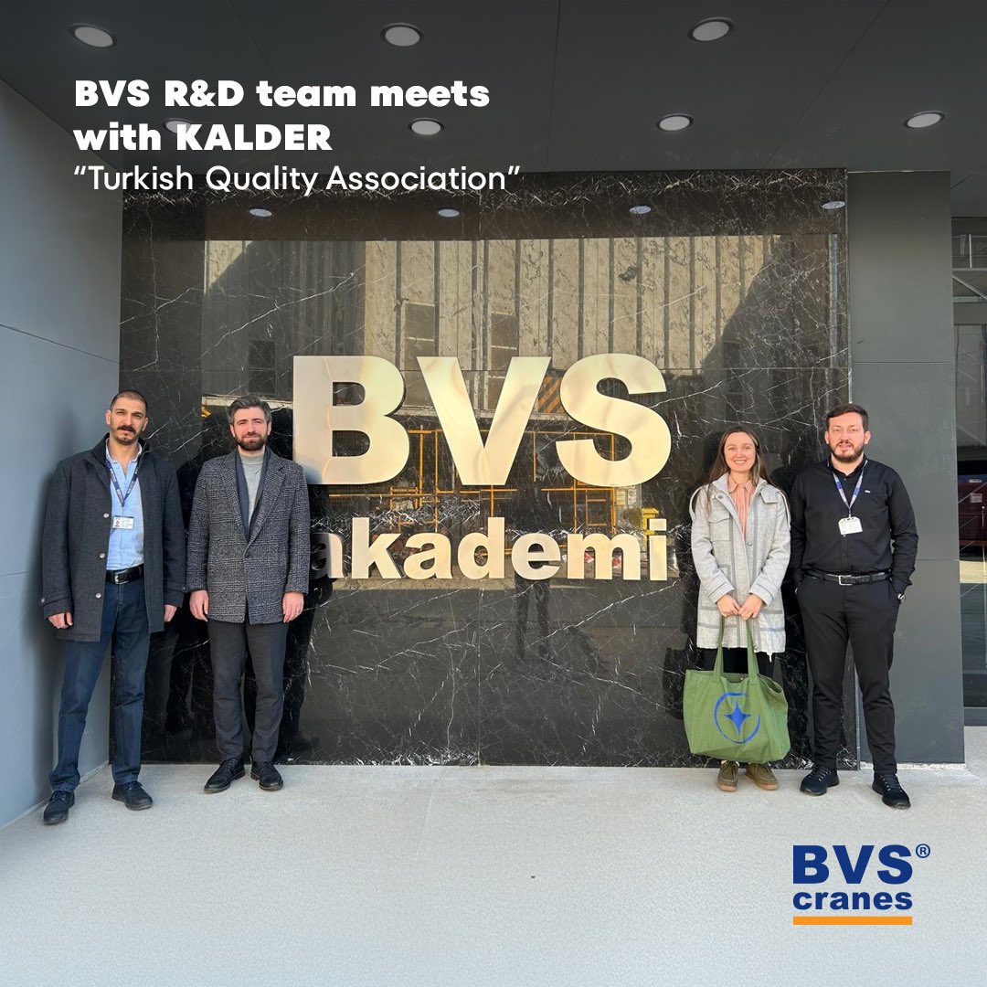 🚀 A collaboration meeting was held between BVS Cranes Bülbüloğlu Vinç San. ve Tic. A.Ş. R&amp;D Center and KalDer, the Turkish Quality Association.

bvs.com.tr

#BVSCranes #BVSArGe #quality #precision #export #investment #researchanddevelopment #innovation