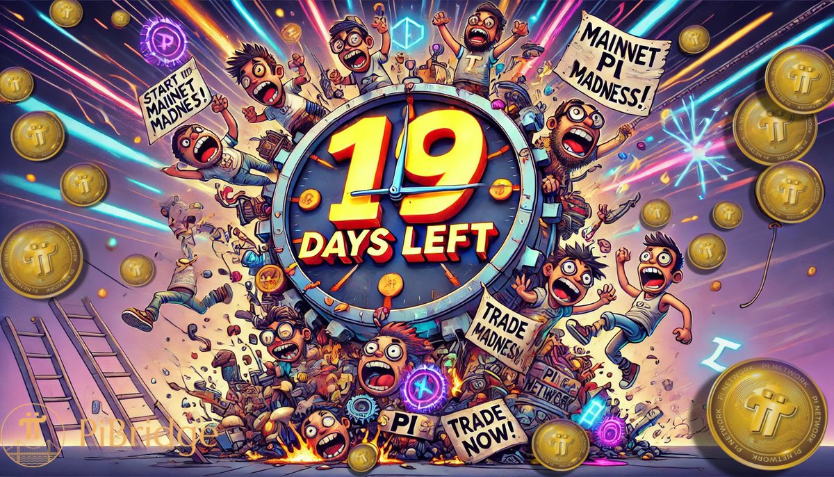PI_EXCHANG's tweet photo. Just 19 Days to Go! 🚀 Are You Ready, Pioneers?
The Q1 2025 Open Mainnet announcement is closer than ever, and the Pi Network community is buzzing with excitement! 
Do you have your Pi Social Profile ready to shine?
Will you be among the first to start trading Pi
#PiNetwork https://t.co/dWNtoTTTnf