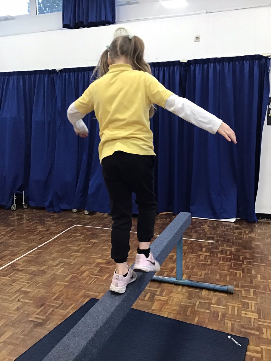 Y2Gayton's tweet photo. Fantastic dynamic balance on a line today in our Year 2 PE lesson. Not even a wobble from these fantastic gymnasts as they focussed on their posture and technique. @GaytonPrimary @Y5Gayton https://t.co/LPvwf5hURG