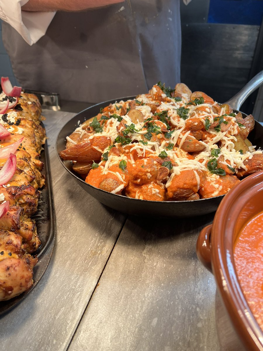 Been a while since I posted … 
Greek and Spanish fusion .. #Lunch 
#Contractcatering