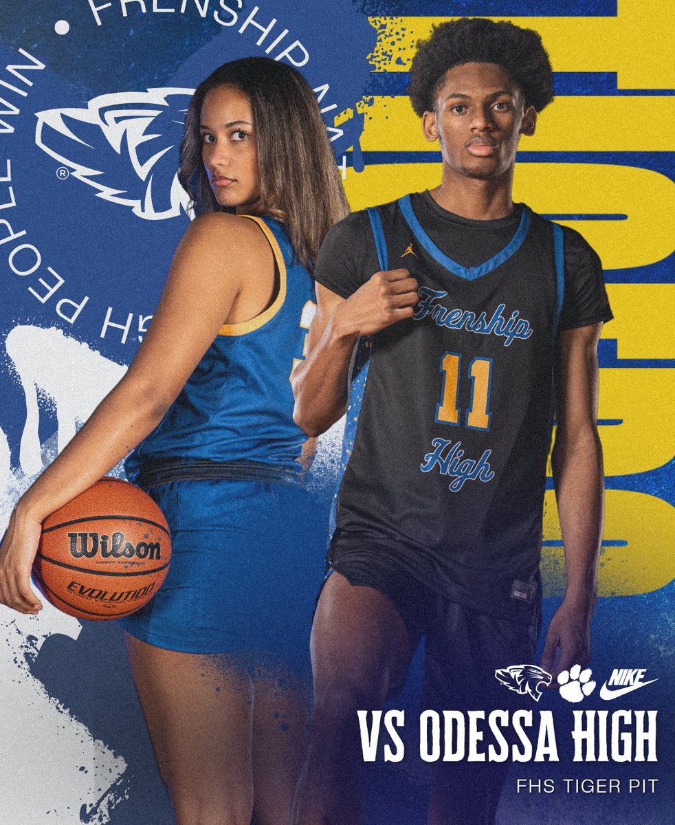 It's #GAMEDAY for our Frenship Basketball Teams! 🏀🔥

Catch both the Girls and Boys in action tonight in the Tiger Pit. Girls play at 6:00 p.m. and Boys play at 7:30 p.m

Purchase your ticket here: frenship.net/apps/pages/bas…

Play hard, Tigers!👏

📸Photo by: Fungo Productions