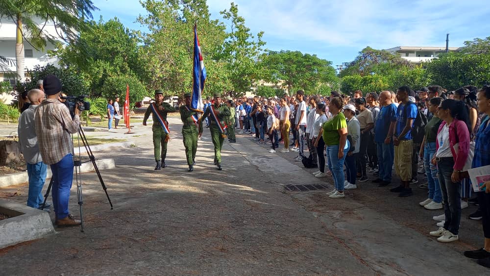 Se inicia el BASTIÓN estudiantil en Cienfuegos. #Cuba. #BASTIÓN2024. #PuebloUniformado.