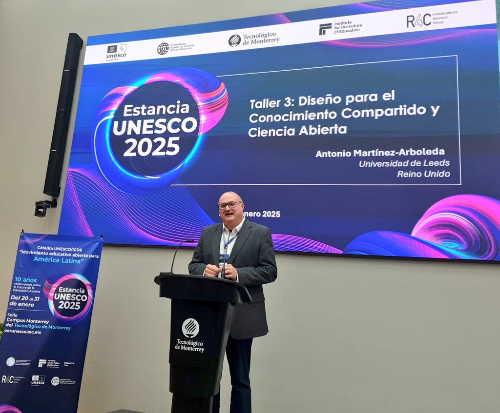 Continuamos con el Taller 3 en #EstanciaUNESCO2025, <a href="/TecdeMonterrey/">Tecnológico de Monterrey</a>, de mano de <a href="/Toni_M_Arboleda/">Antonio Martínez Arboleda</a>. Muy interesante sus aportaciones para diseñar el conocimiento compartido y ciencia abierta.