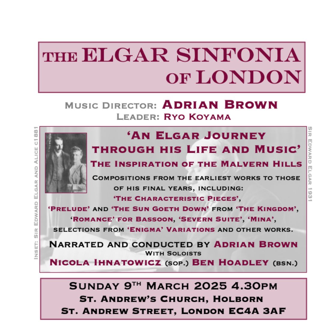 This unique concert will take you in 'musical time' through the life of Eandward Elgar, England's Greatest Composer. It is a story of lowly upbringing to the very heights of National fame.
#Elgar

wegottickets.com/ElgarSinfoniaL…