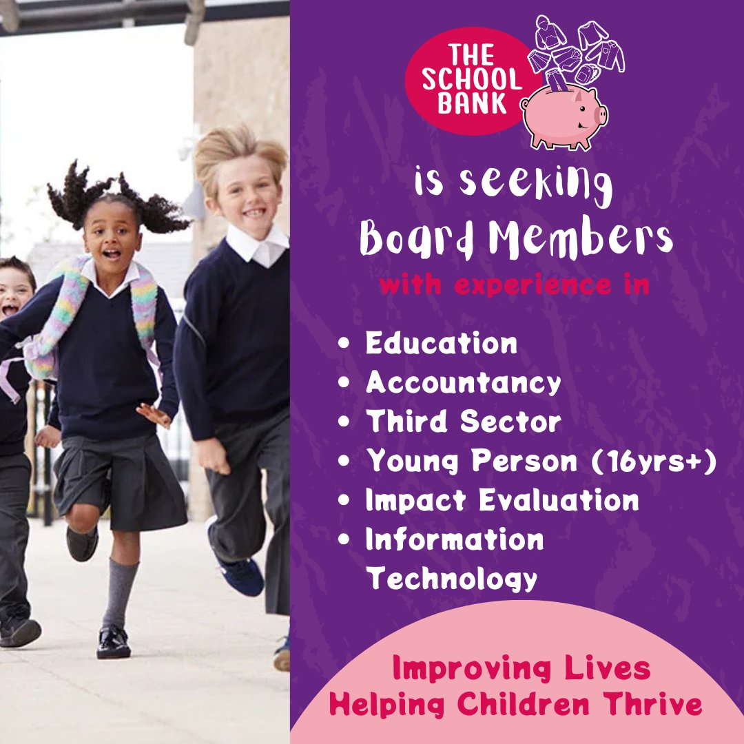 Over the past 8 years, we’ve supported more than 8k young people, giving them the chance to focus, learn, and thrive. Join our Board of Trustees (voluntary role) and help us continue making an impact. Interested? Contact us by email at collette@schoolbank-westlothian.org