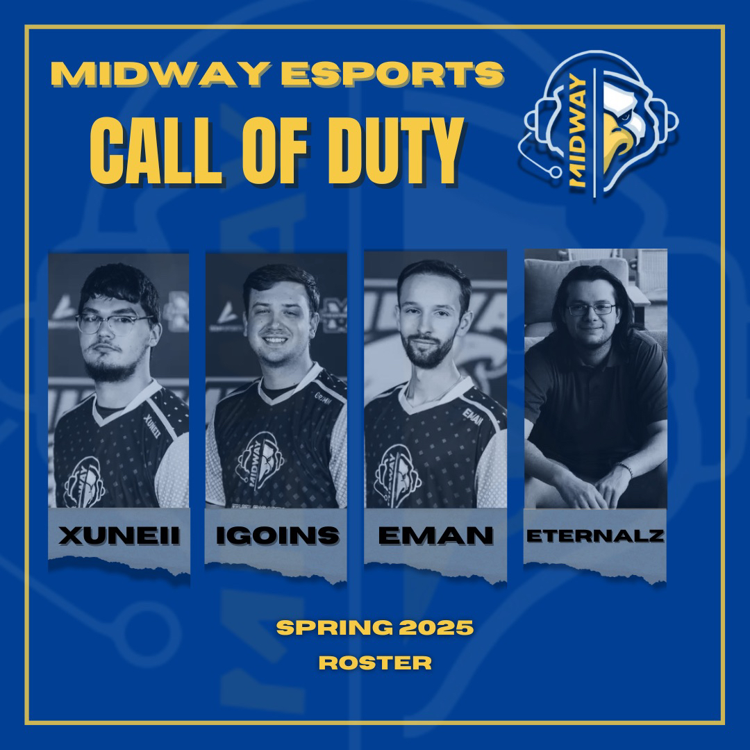 Introducing the Midway Spring 2025 Call of Duty Roster
The team won their first CCL match last night and will play again on Wednesday!