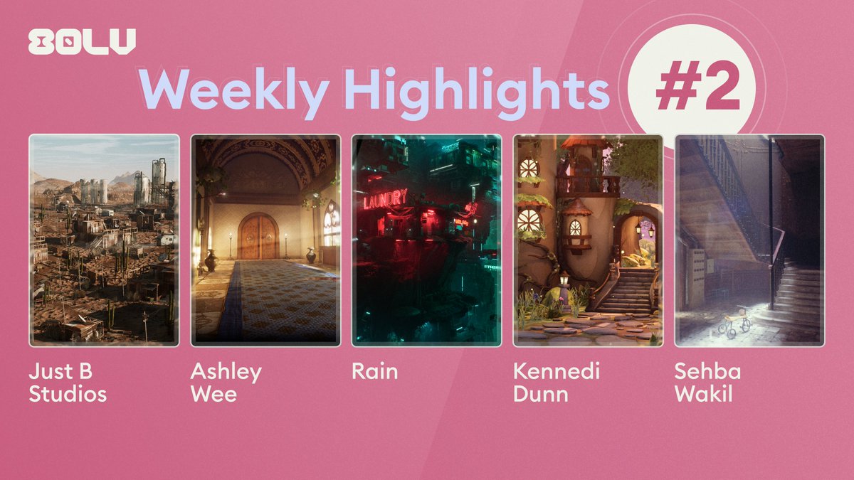 80Level's tweet photo. Our talented community continues to amaze us with captivating environments. This week, we'd like to highlight five exceptional projects by Just B Studios, Ashley Wee, Rain, Kennedi Dunn, Sehba Wakil.

Read more: https://t.co/Z9Ccqc48Cv https://t.co/IfDRW9jpzy