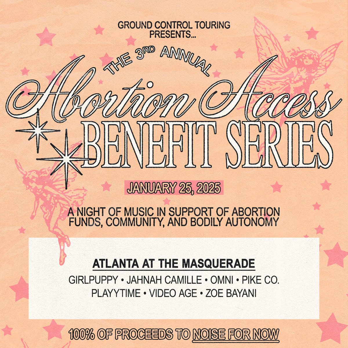 SHOW IN ATLANTA THIS SATURDAY 

ALL PROCEEDS GOING TO <a href="/noisefornow/">NOISE FOR NOW</a>