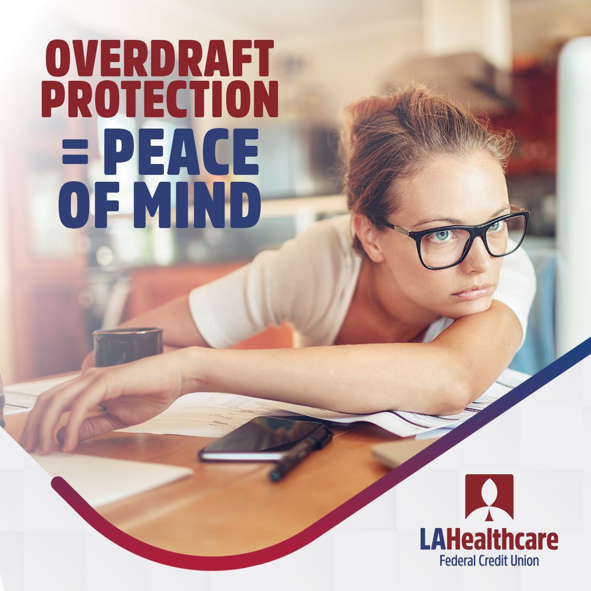 lahfcu's tweet image. Don’t let an overdraft throw off your day or disrupt your financial plans. Our #OverdraftProtection service at @LAHFCU ensures that your transactions are covered, even when your balance is low.