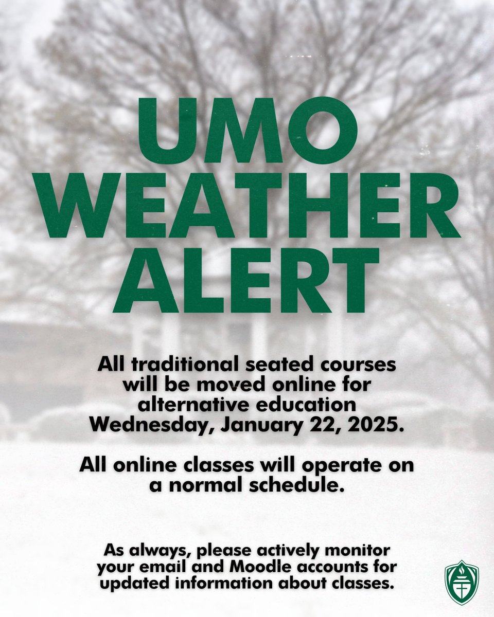 ⚠️ Important Update: Due to the significant threat of winter weather, all traditional seated courses will transition to online alternative education on Wednesday, 1/22. ❄️💻
Online classes will proceed as usual.