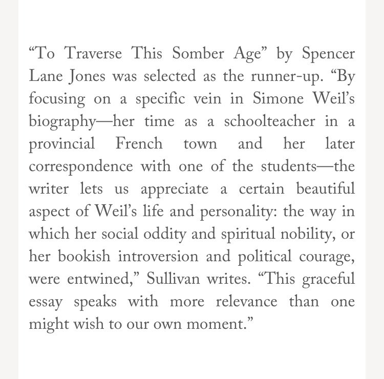 Spencer Lane Jones (@spencerljones) on Twitter photo Iâm thrilled to share that part of my MFA thesis was selected by John Jeremiah Sullivan as the runner-up essay in the 2024 nonfiction contest <a href="/sewaneereview/">The Sewanee Review</a>!
thesewaneereview.com/contest Iâm thrilled to share that part of my MFA thesis was selected by John Jeremiah Sullivan as the runner-up essay in the 2024 nonfiction contest <a href="/sewaneereview/">The Sewanee Review</a>!
thesewaneereview.com/contest