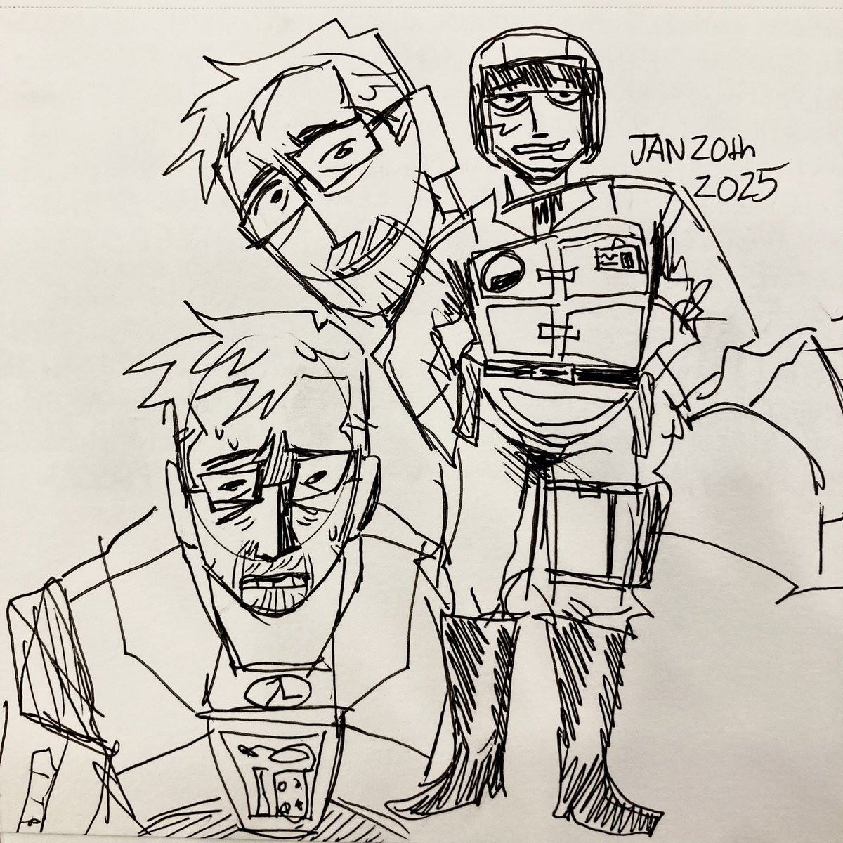 dracukong's tweet photo. Half Life doodles keep me sane during my morning lectures 

[#halflife] https://t.co/LIvY0HXSqd