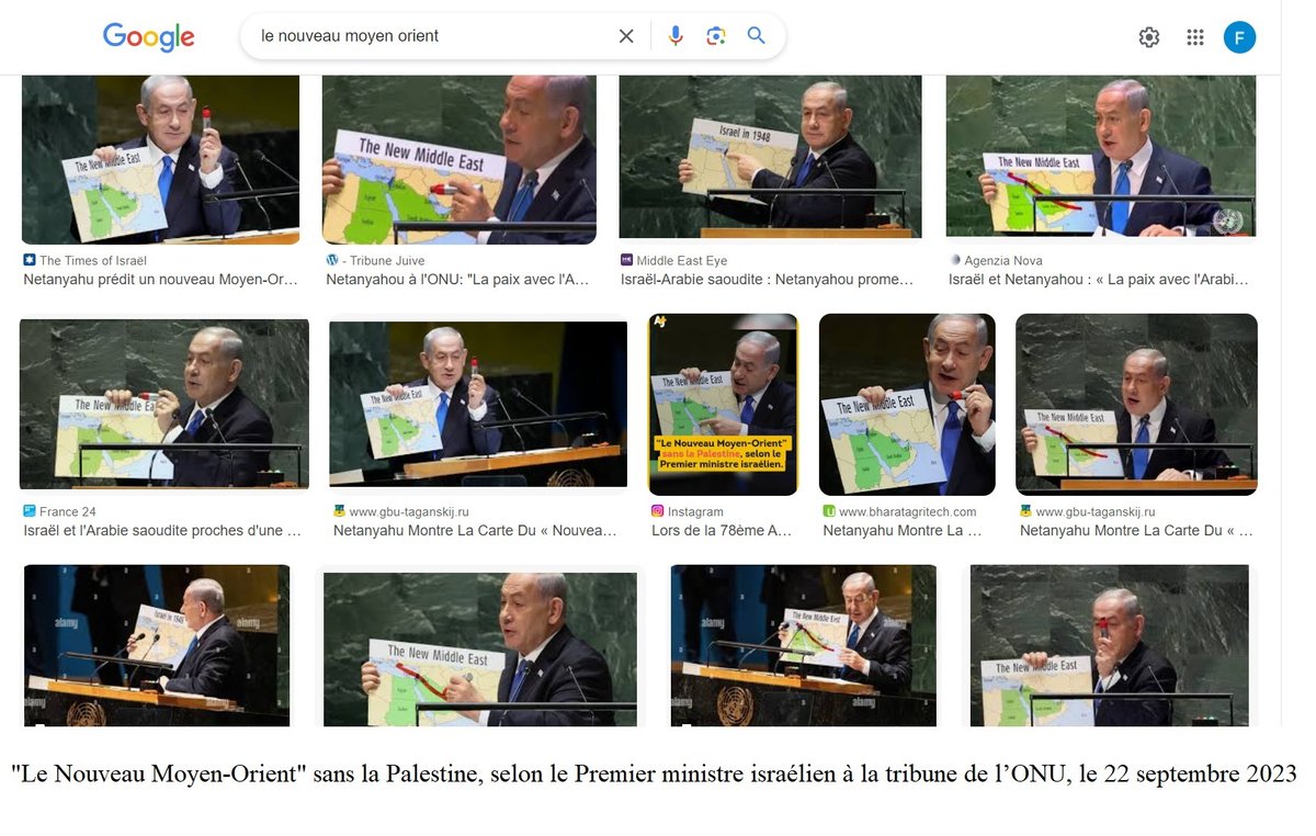 FG_MEYNIER's tweet photo. @Malbrunot Le #7Octobre n'est que la suite de la pol du #NouveauMoyenOrient engagée à l'#ONU par #Netanyhu le 22/09/23. C'est #Netanyhou le #Victimaire qui a demandé à #HerziHaevi d'ouvrir la frontière pr sacrifier les qlq dizaines de jeunes justifiant l'anéantissement de #Gaza
#maldonne! https://t.co/9htc4Ux9ex