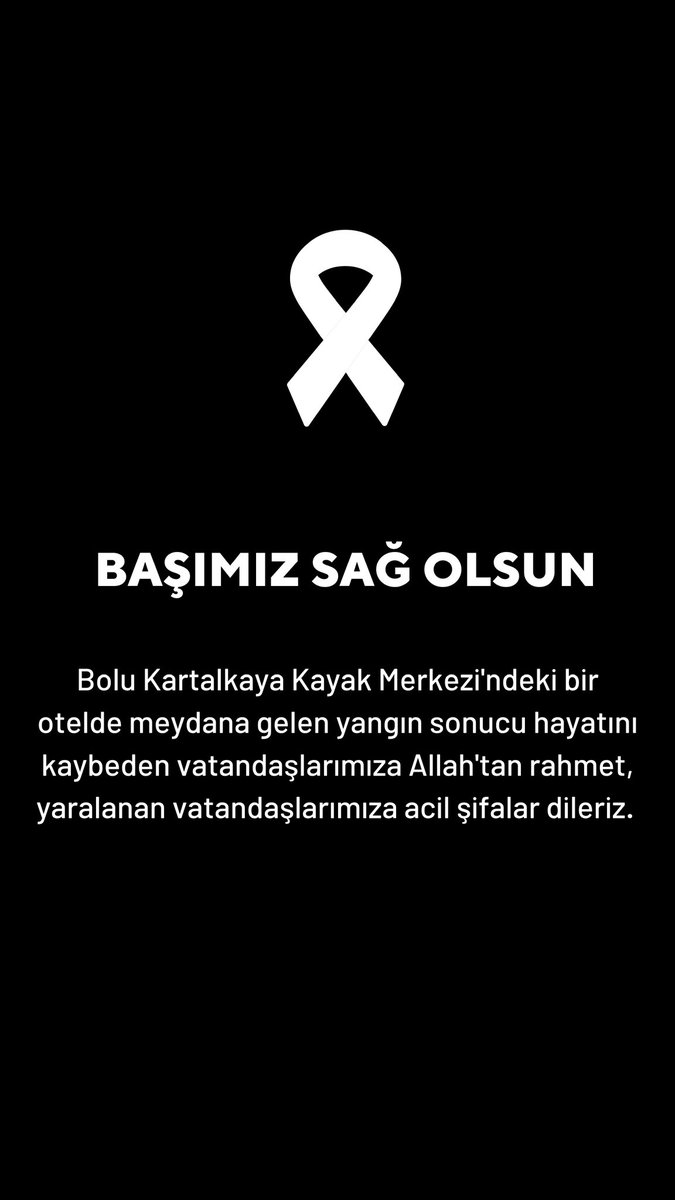 Başımız sağ olsun.