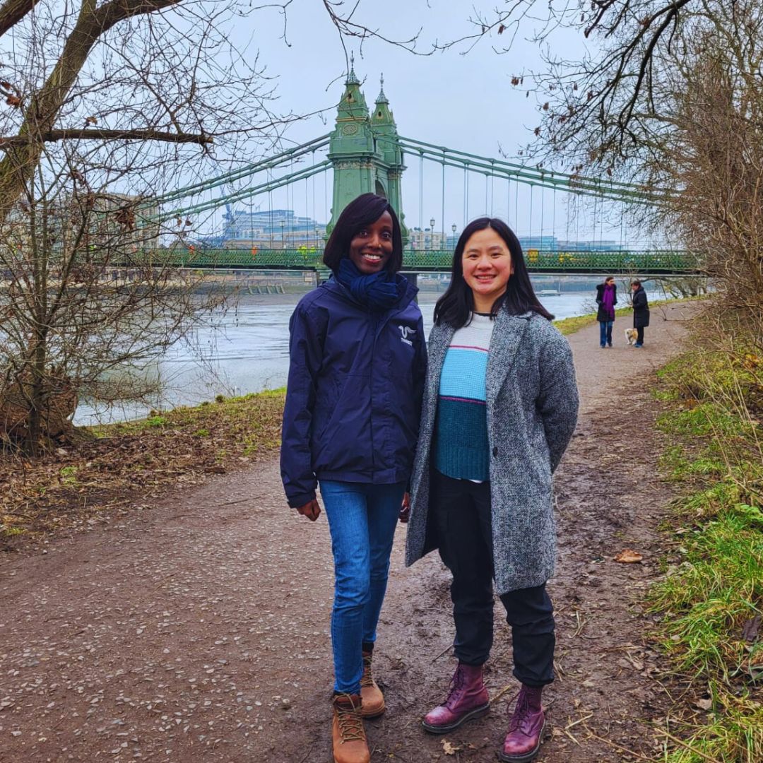 Fantastic that Thames21's Liz Gyekye was interviewed by <a href="/LondonersNews/">The Londoners</a>' Celine Marshall earlier today. Liz discussed all the interesting projects we are working on with our volunteers and partners to help restore and protect London's rivers. 🧵