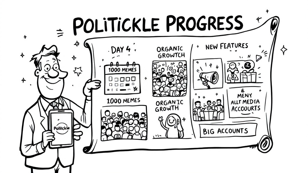 Day 4 since stealth launching <a href="/PolitickleAi/">TICKLmaster</a> 🧵👇