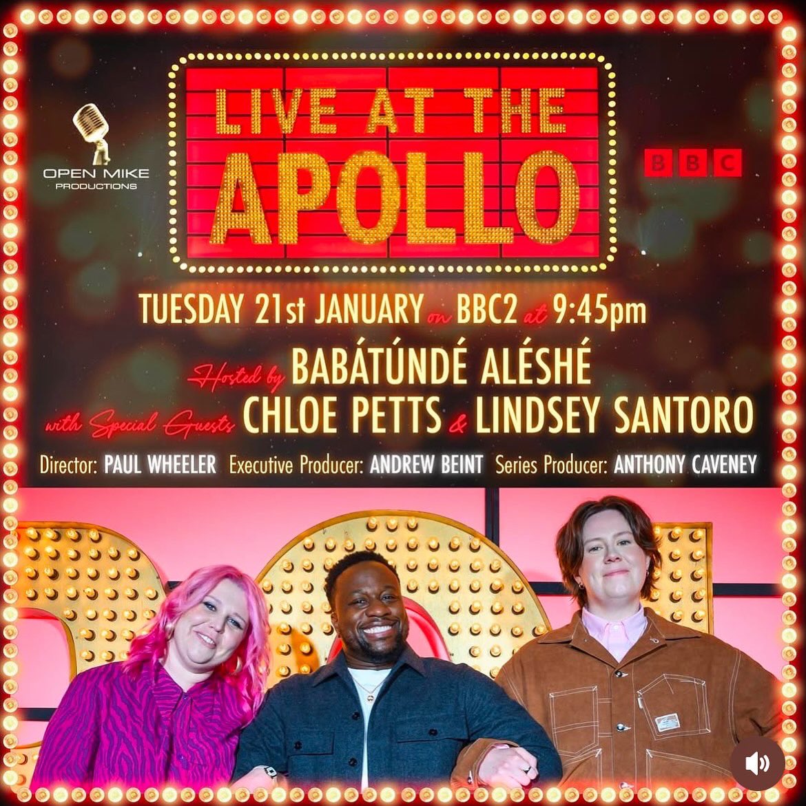 I’m on LIVE AT THE APOLLO tonight! 
What a dream to be shouting about my fanny in front of so many people. A dream come true