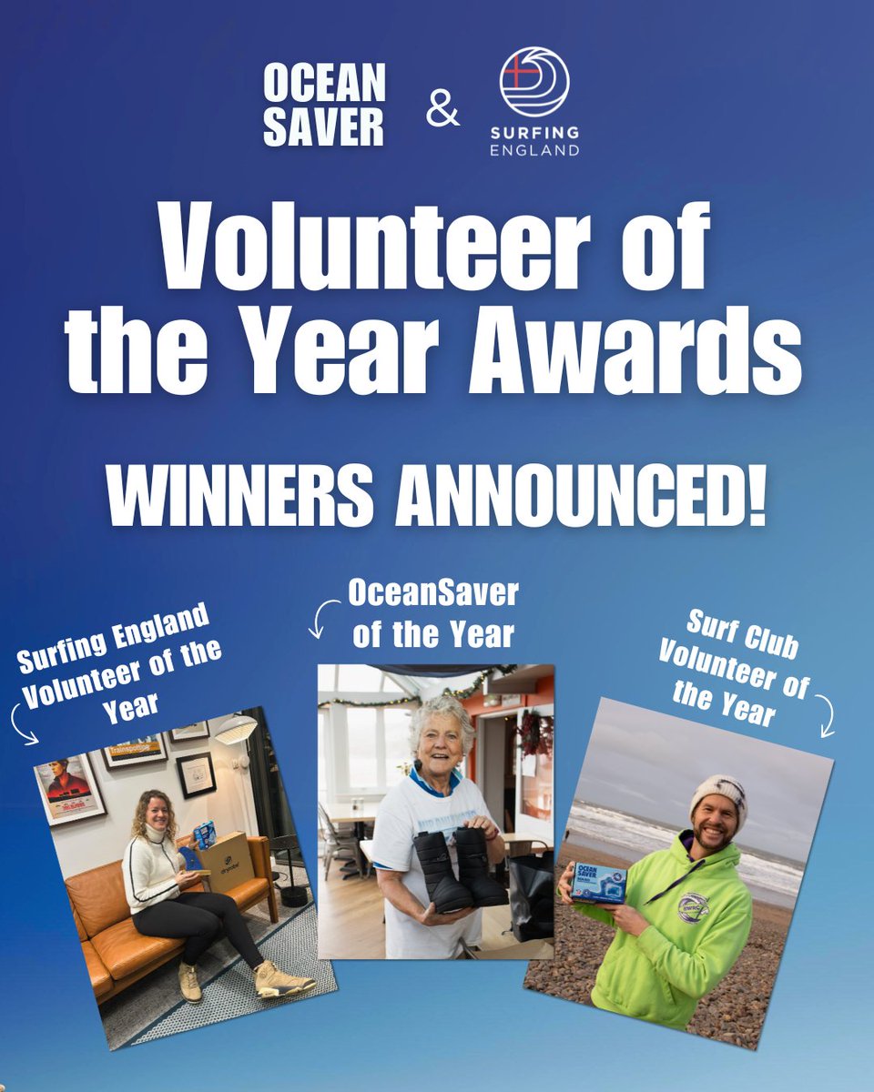 🌊 We're excited to announce the winners of this year’s Volunteer Awards! 
Thank you, Tina, Martin, and Tina, for your incredible contributions to surfing and ocean conservation.
🏄 Read more about their story on our website!