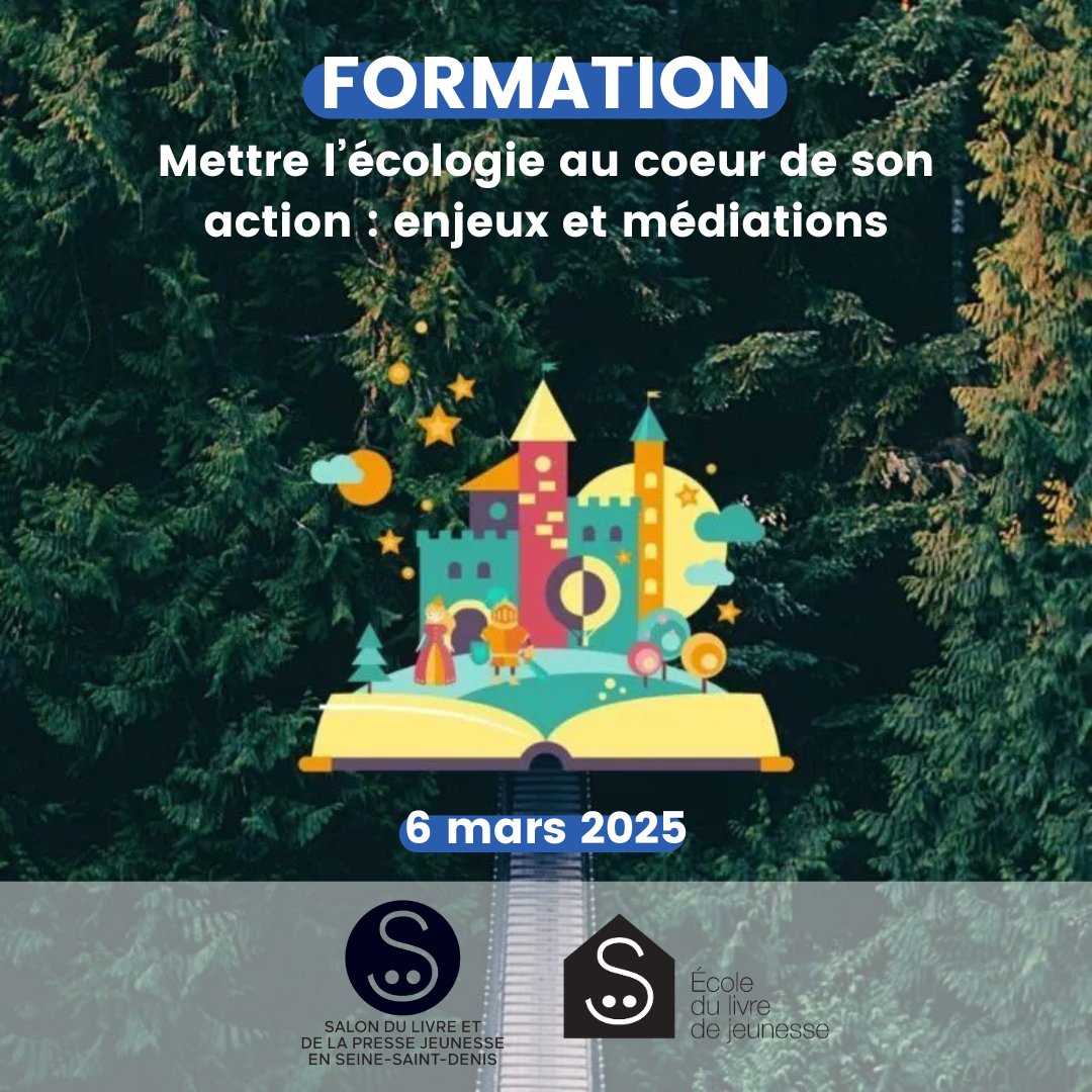🌳 Comment sensibiliser les enfants à l'écologie via la littérature jeunesse ? Participez à notre formation du 6 mars animée par Claire Rassinoux (Festival du livre et de la presse d’écologie). Infos et inscriptions : ecole-livre-jeunesse.fr/formations/met…