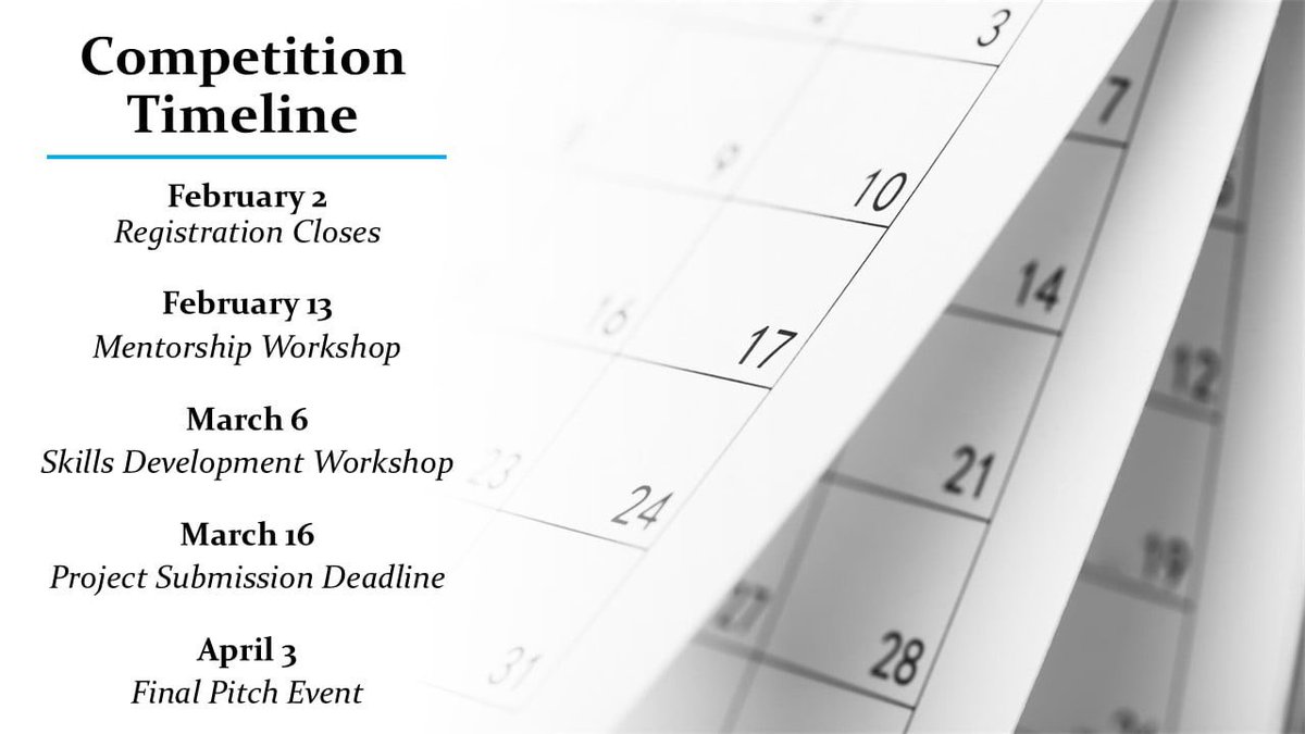 Mark your calendars—important dates for our Winter 2025 Student Competition are coming up! 🗓

Get ahead of the game &amp; learn all about the competition by joining our webinar with our project partner, <a href="/CityPtbo/">City of Peterborough</a>, on January 23, from 1-2 PM EST.

🔗 forms.gle/UAi5WJLAhnMxZD…