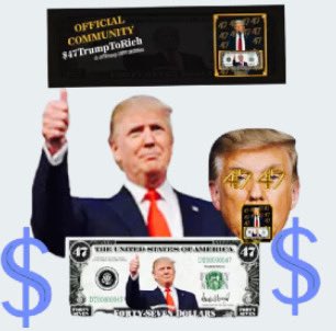 47ttr's tweet photo. 🚀 $47TrumpToRich is LIVE on DEX with 100x Boost! 🔥

The bonding curve is complete—now’s your chance to secure generational wealth and help push $47TrumpToRich to $1 per coin!

Contract Address (CA): 4vkaZi4imuYUk8ZKsHLXWjC5wmiKfpRcWmPtcZj3moon

Trade Now and Build Your Future! https://t.co/iSgwSa2P8S
