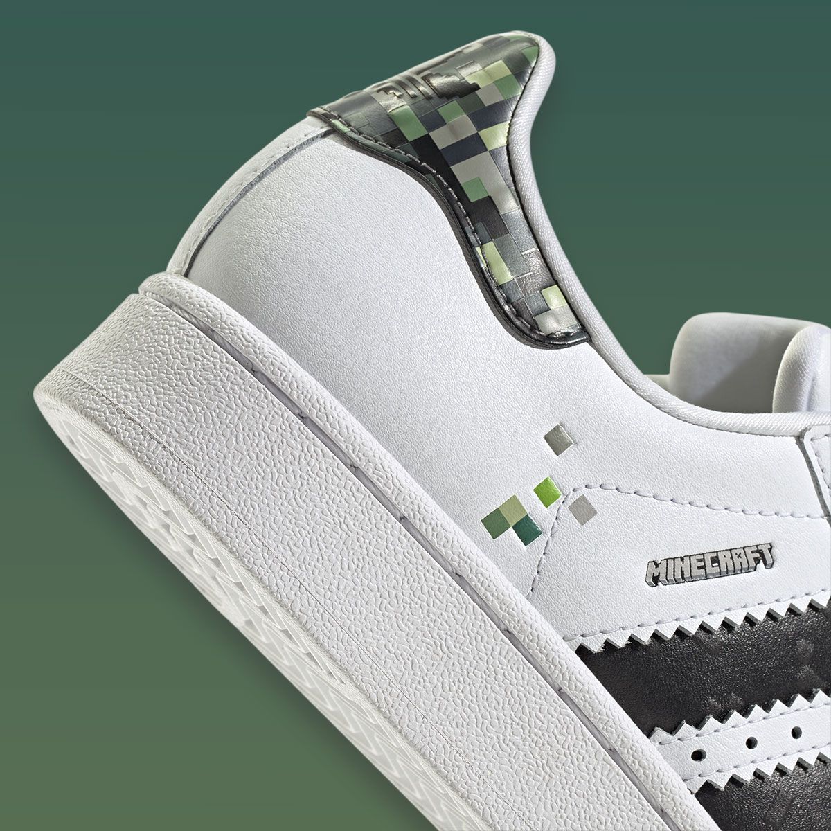 adidas ushers Minecraft's Creeper onto the Superstar as their collab grows  deeper  This pair is expected to release soon in GS and PS sizing ($85,  $70)