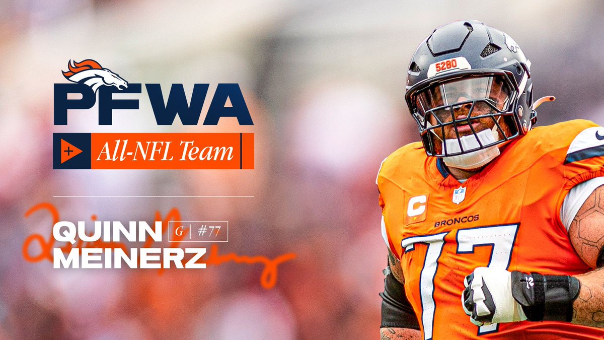 Denver Broncos (@broncos) on Twitter photo Most selections in the league to the @PFWAWriters All-NFL team. 😤
Congrats to <a href="/PatSurtainll/">Patrick Surtain</a>, <a href="/marvindmims/">Marvin Mims Jr.</a>, <a href="/nikkkkbonitto/">Nik Bonitto</a> & <a href="/QMeinerz/">Quinn Meinerz</a>!
📰 » buff.ly/4jnY0OS Most selections in the league to the @PFWAWriters All-NFL team. 😤
Congrats to <a href="/PatSurtainll/">Patrick Surtain</a>, <a href="/marvindmims/">Marvin Mims Jr.</a>, <a href="/nikkkkbonitto/">Nik Bonitto</a> & <a href="/QMeinerz/">Quinn Meinerz</a>!
📰 » buff.ly/4jnY0OS