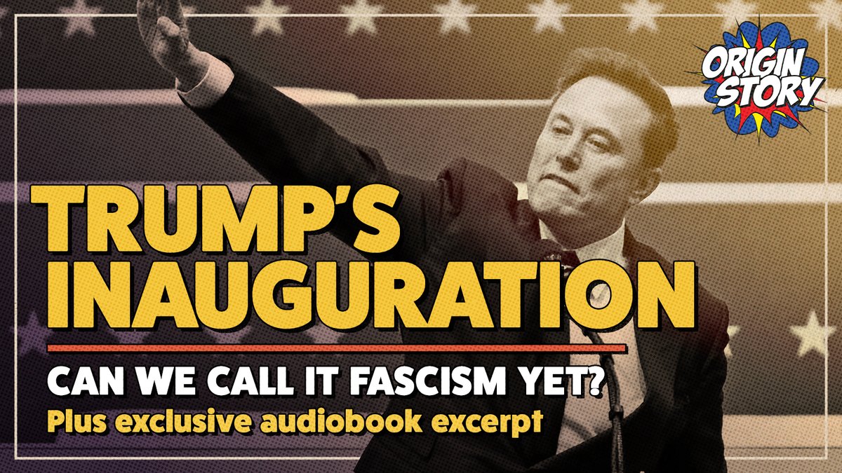 OriginStorycast's tweet image. 🚨New episode out🚨 Can we call it fascism yet? @dorianlynskey and @iandunt respond to the disturbing displays at Trump's inauguration and the many similarities with fascist parties of the past.
Listen ⬇️
linktr.ee/originstorypod…