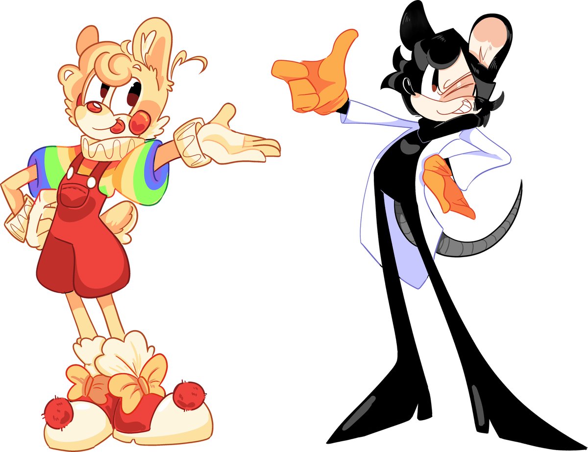 FlourForrest's tweet image. i finished thoes silly sketches from before ^.^ 
@CurleyClown  - @ganglemanVA 
RAUGH