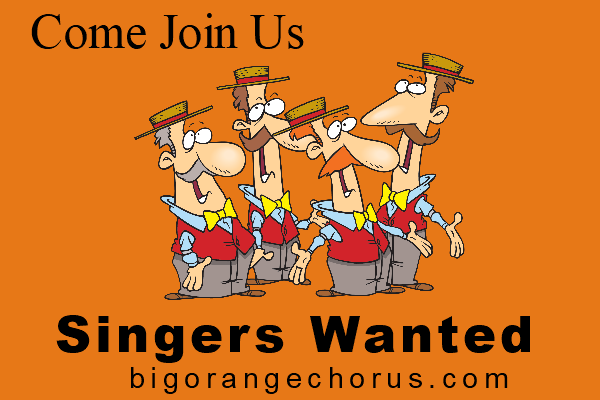 We Need Ya! Come Sing with us. Men and Women.
Check the website for times