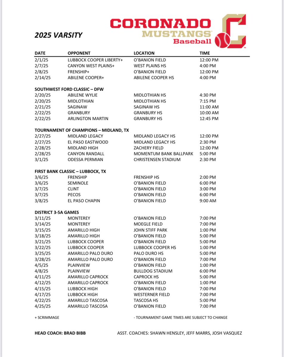 Coronado Baseball (@coronadonowu) on Twitter photo 2025 Varsity Schedule drop ⬇️ #family <a href="/CHSMustangsLBB/">Coronado High School</a> <a href="/Coronado_Sports/">Coronado HS Athletics</a> <a href="/AthleticsLISD/">Lubbock ISD Athletics</a> <a href="/RandyRosetta/">Randy Rosetta</a> 2025 Varsity Schedule drop ⬇️ #family <a href="/CHSMustangsLBB/">Coronado High School</a> <a href="/Coronado_Sports/">Coronado HS Athletics</a> <a href="/AthleticsLISD/">Lubbock ISD Athletics</a> <a href="/RandyRosetta/">Randy Rosetta</a>