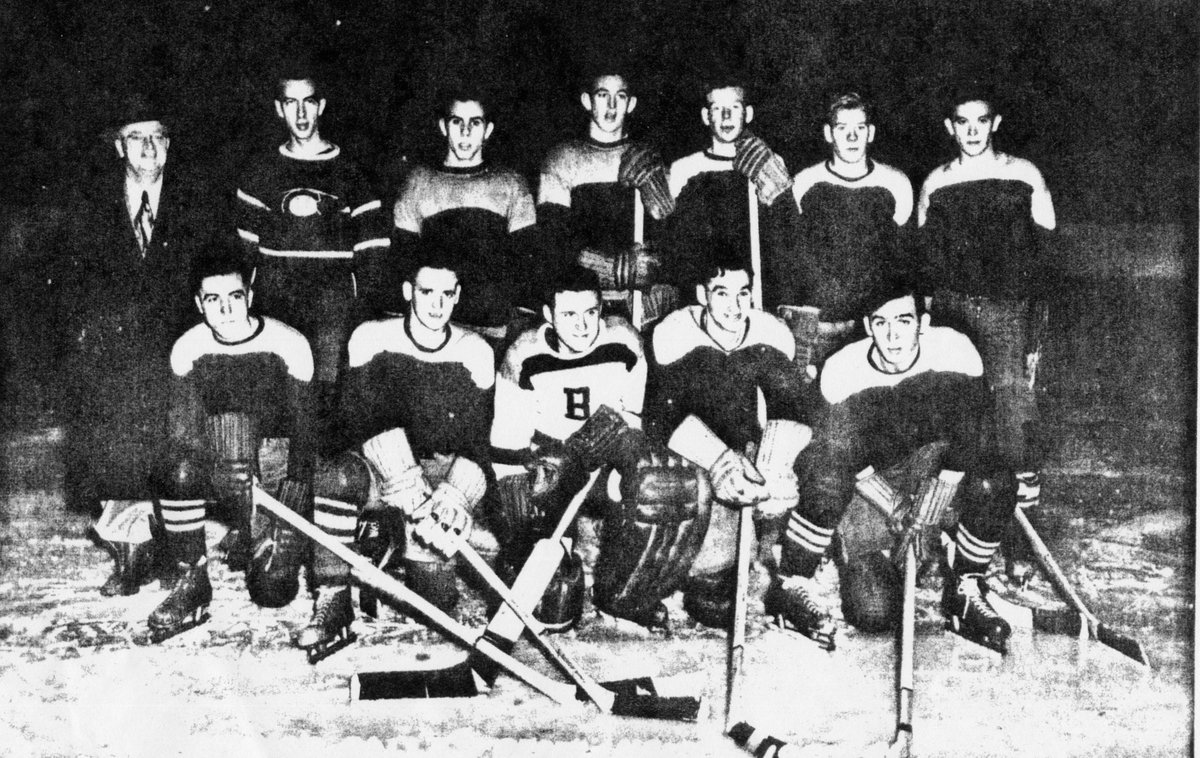 The skilled Bishop's Falls senior team that played in the Grand Falls League ca. 1951. George Faulkner (about age 17) is in back row, second from right, next to his older brother Lindy who passed away December 15, 2009. Full list of names will be added below. Photos taken at