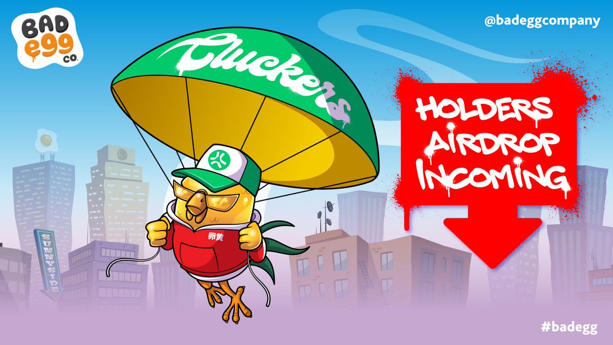 EGGCITING NEWS! 🥚🐔

Bad Egg NFT holders, you’ll be receiving a Cluckers NFT for every Egg you own…

Cluckers are the latest addition to the Bad Eggs universe, coming soon to @abstractchain and @magiceden. Stay tuned for more details, and make sure to hold onto those eggs!