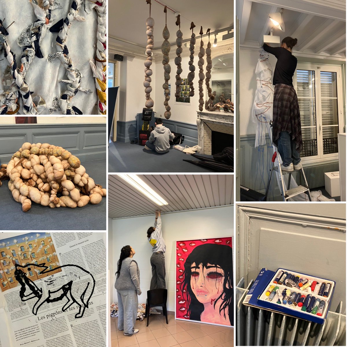 ✨🎨 Accrochage en cours pour les étudiants de la <a href="/CpesRosaparks/">CPES ROSA PARKS</a> du Lycée Rosa Parks <a href="/Montgeron91/">Ville de Montgeron</a> 

RDV vendredi 25 janvier à 19h30 pour le vernissage de leur exposition collective au Centre Jean Hardouin 

👏aux étudiants et à leurs enseignants 
#artsplastiques #CPESCAAP