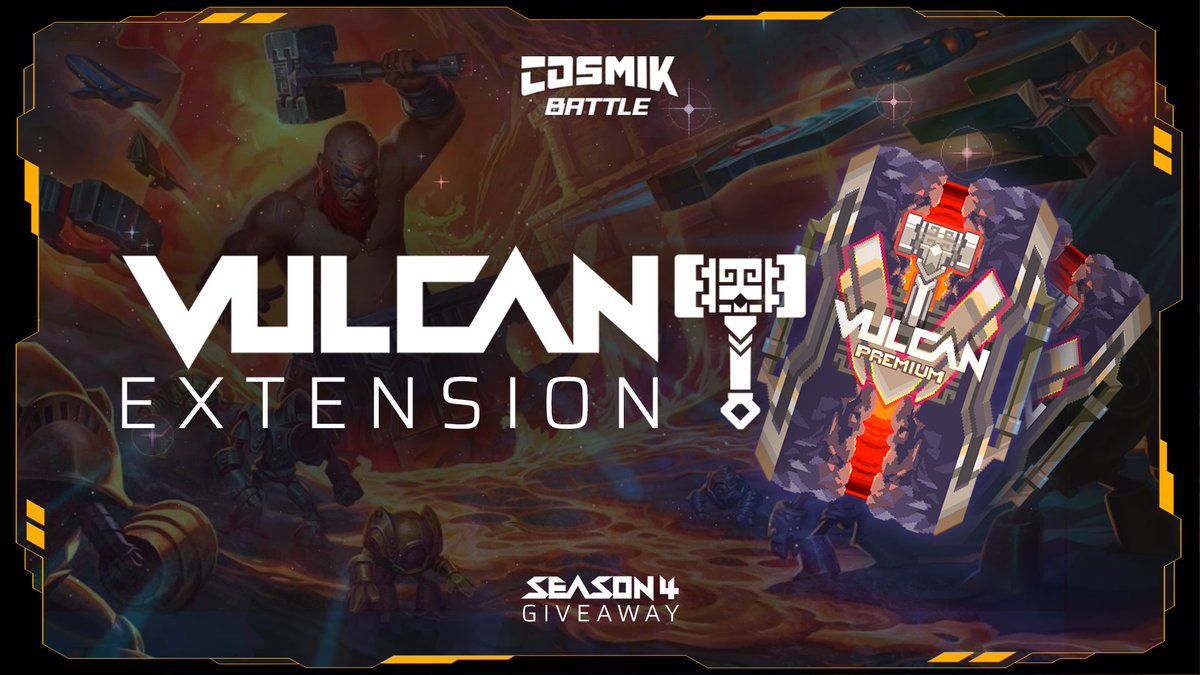 🎴 ICYMI, Pilots! The Vulcan Extension is LIVE! 🎴

To celebrate this blazing moment, we’re giving away 10 PREMIUM Vulcan Boosters to 10 lucky pilots! 

1️⃣ Like this post
2️⃣ RT this post
3️⃣ Tag 2 new pilots ready for action! 🔥

🕹️Play For Free Now: bit.ly/3IkbSIF