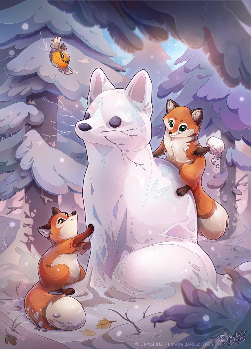 "Do you Wanna Built a SnowFox ?"  ~ ❄️💙🤍