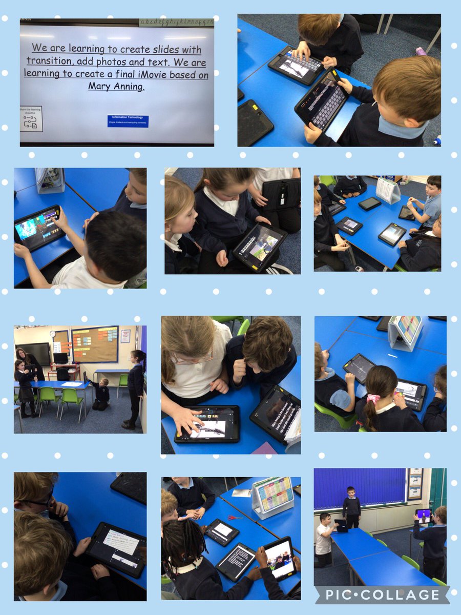 BuckinghamSch's tweet photo. #Year3 have worked brilliantly this afternoon in their groups finishing their iMovies about Mary Anning πππ#BuckinghamComputing #BuckinghamHistory https://t.co/5GlSnq5Q0M