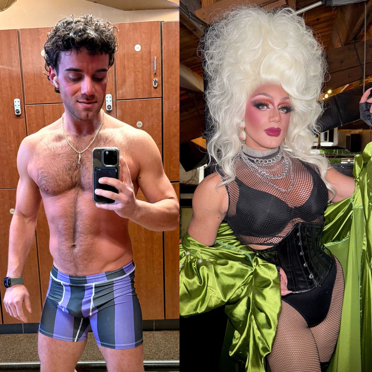 My two hobbies, Gym &amp; Drag 💪🏼👑