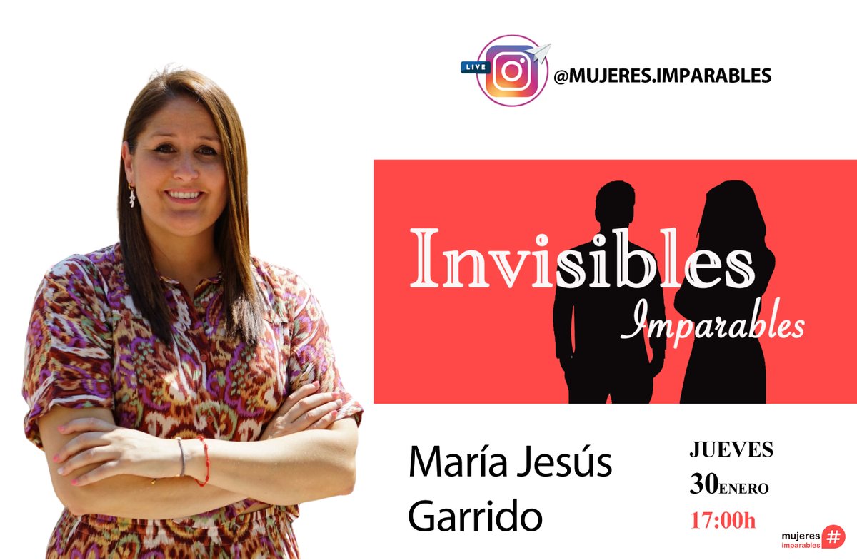 Asociación Mujeres Imparables (@mujer_imparable) on Twitter photo 👏 ¡Nueva entrega de #InvisiblesImparables!
💗 #Protagonista: <a href="/mariajesusgasan/">María Jesús Garrido. Minifunkids</a> CEO de <a href="/minifunkids/">MiniFunKids</a>.
🕔 30.01, 17h.
📱 #DirectoIG instagram.com/mujeres.impara…
#MujeresImparables #Minifunkids #igualdad #emprendimientosocial #RealidadVirtual #diversidadfuncional #neurodiversidad 👏 ¡Nueva entrega de #InvisiblesImparables!
💗 #Protagonista: <a href="/mariajesusgasan/">María Jesús Garrido. Minifunkids</a> CEO de <a href="/minifunkids/">MiniFunKids</a>.
🕔 30.01, 17h.
📱 #DirectoIG instagram.com/mujeres.impara…
#MujeresImparables #Minifunkids #igualdad #emprendimientosocial #RealidadVirtual #diversidadfuncional #neurodiversidad