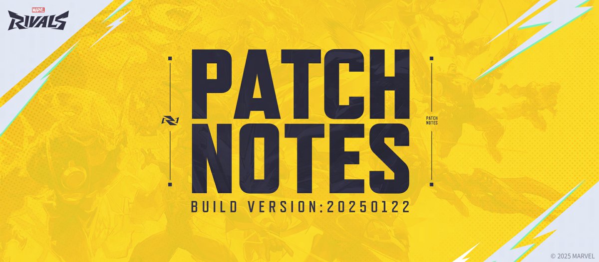 ⚙️ Get ready, Rivals! We're thrilled to announce that the upcoming patch drops on Jan 22 at 9:00 UTC / Jan 22 at 1 AM PST. Dive into the patch details here >> marvelrivals.com/gameupdate/202…

💡There's no server downtime—so you can dive right back into your epic battles as soon as the