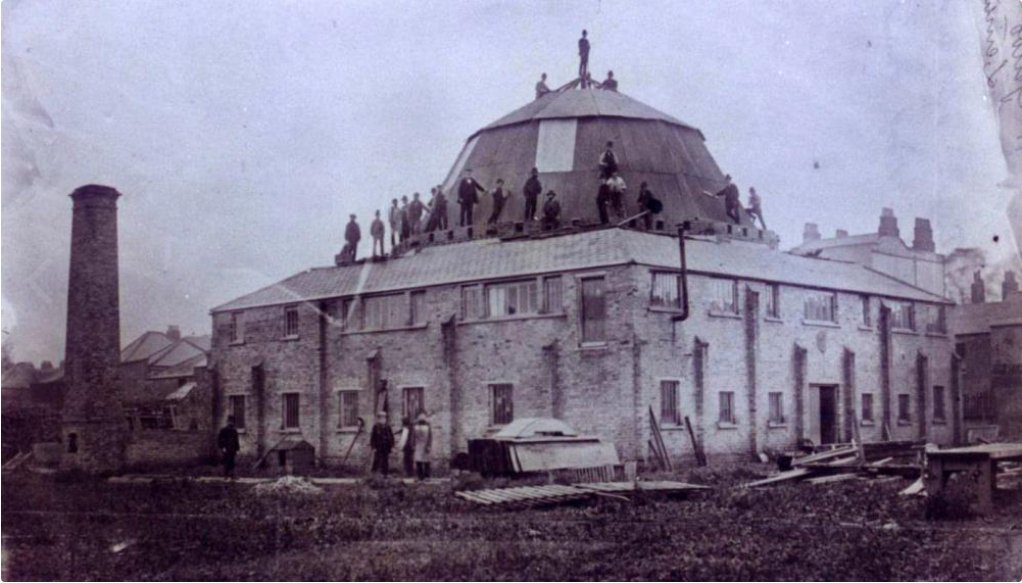 Howard Grubb's optical works in Rathmines c 1876. This unassuming factory was for making large and advanced scientific telescopes, many of which are still in use around the world
