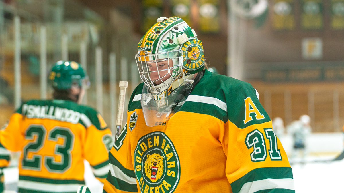 Tonight's Emergency Backup (EBUG) for the <a href="/EdmontonOilers/">Edmonton Oilers</a> and <a href="/Capitals/">Washington Capitals</a> - Tyler Palmer! <a href="/GBHKY/">Golden Bears Hockey</a>