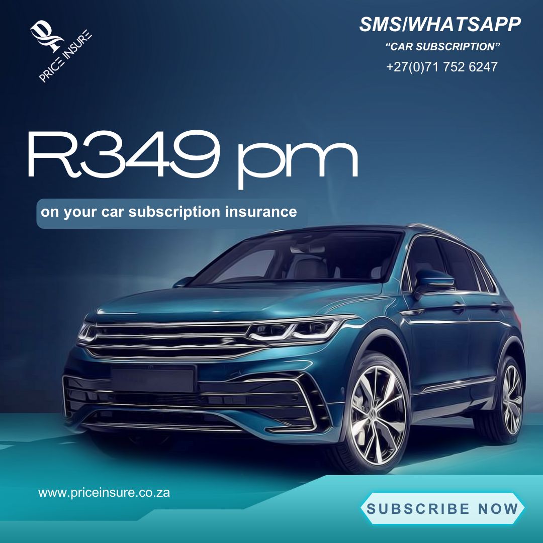 Price_Insure's tweet photo. With one subscription at a time, you can redefine your car insurance coverage. WhatsApp/SMS "Car subscription" or visit https://t.co/iZHn4quuQA now and redefine your car insurance from R349 p.m. https://t.co/JyVlPrIfjJ