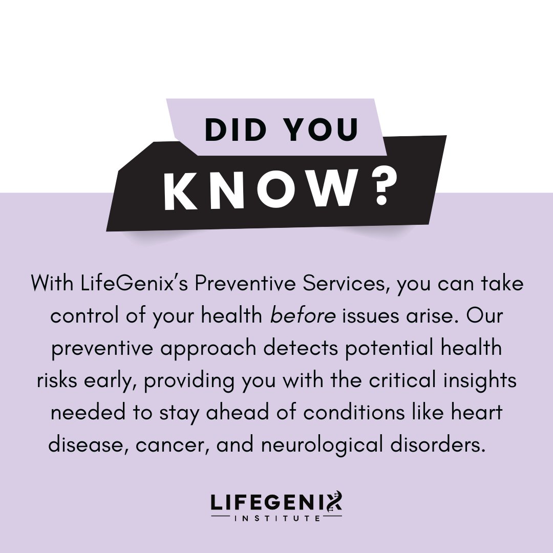 Don’t wait for symptoms—be proactive with your health. At LifeGenix, our preventive screenings are fast, comfortable, and effective!  

📅 Call 972-236-3333 or visit hubs.li/Q0315dTR0 to schedule your scan now and take the first step toward a healthier tomorrow.